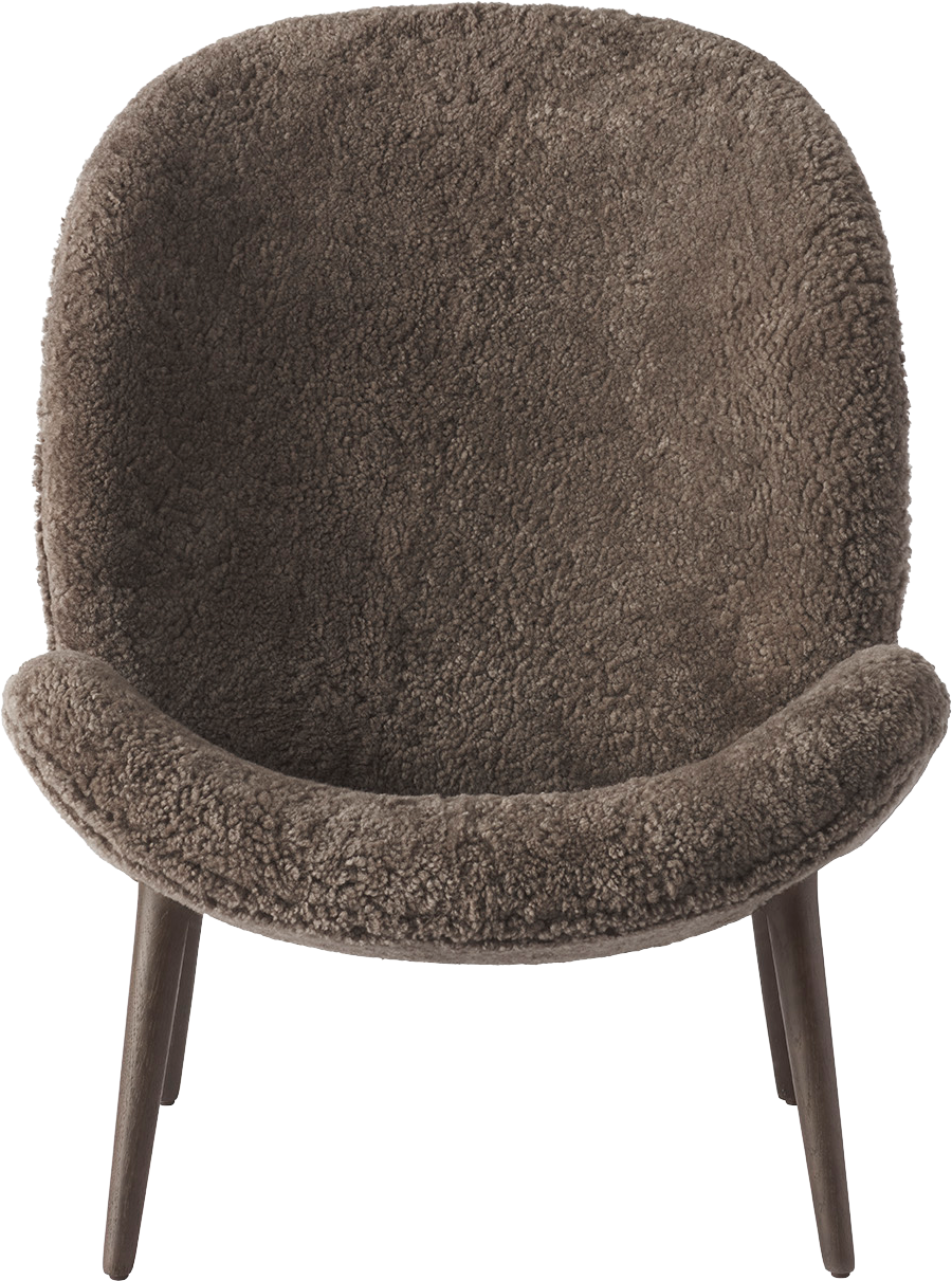 9147747 VIPP LODGE LÆNESTOL LOW BACK MØRK EG CURLY 07 UMBER 1