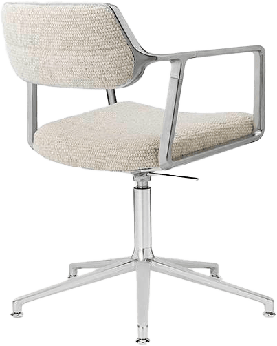 VIPP453+ SWIVEL KONTORSTOL OFF WHITE LIGHT GREY TEKSTIL MED GLIDERS 2 (1)