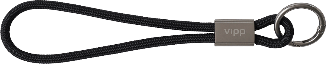 9147736 VIPP320 KEY STRAP NØGLERING LOFT BLACKMETAL 18CM 1