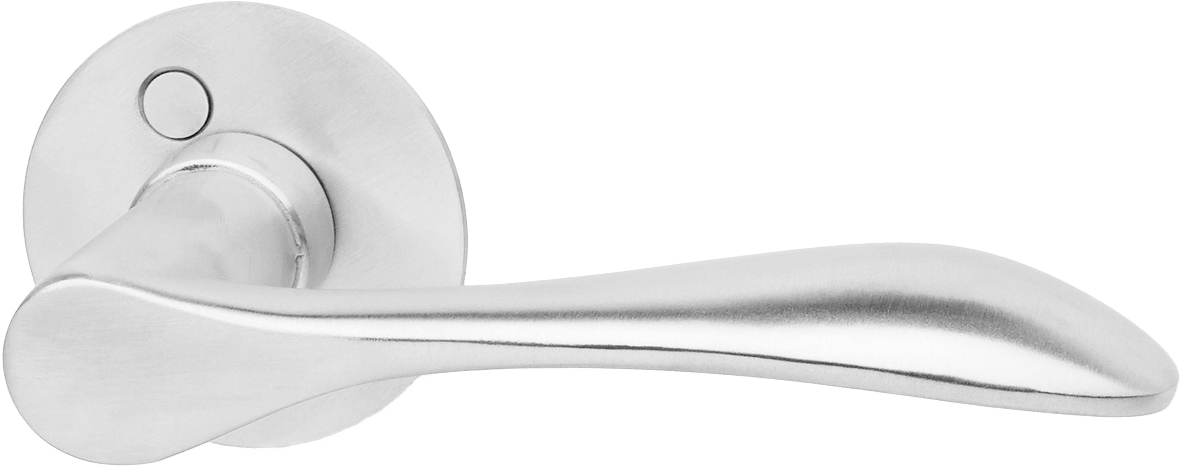 1680036 HABO DØRGREB 125MM MED ROSET MASSIV BØRSTET 316 4 STÅL