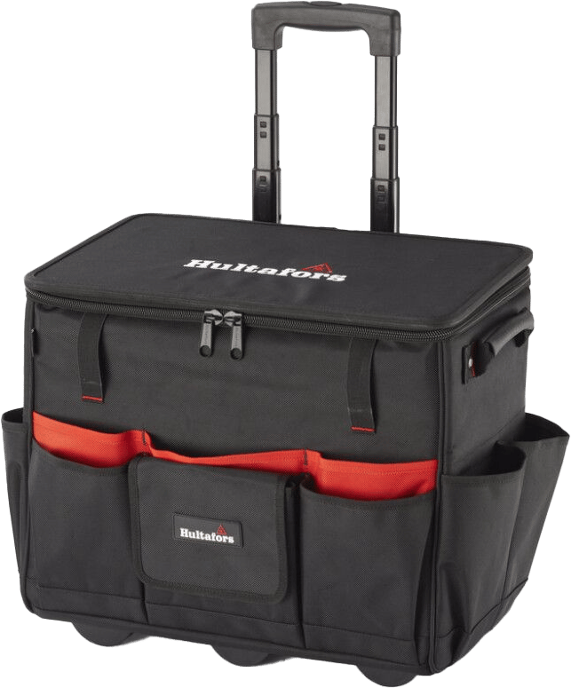 2406709 HULTAFORS VÆRKTØJSTASKE TROLLEY 53X37X47CM 33 LOMMER OG HOLDER TIL VATERPAS 1
