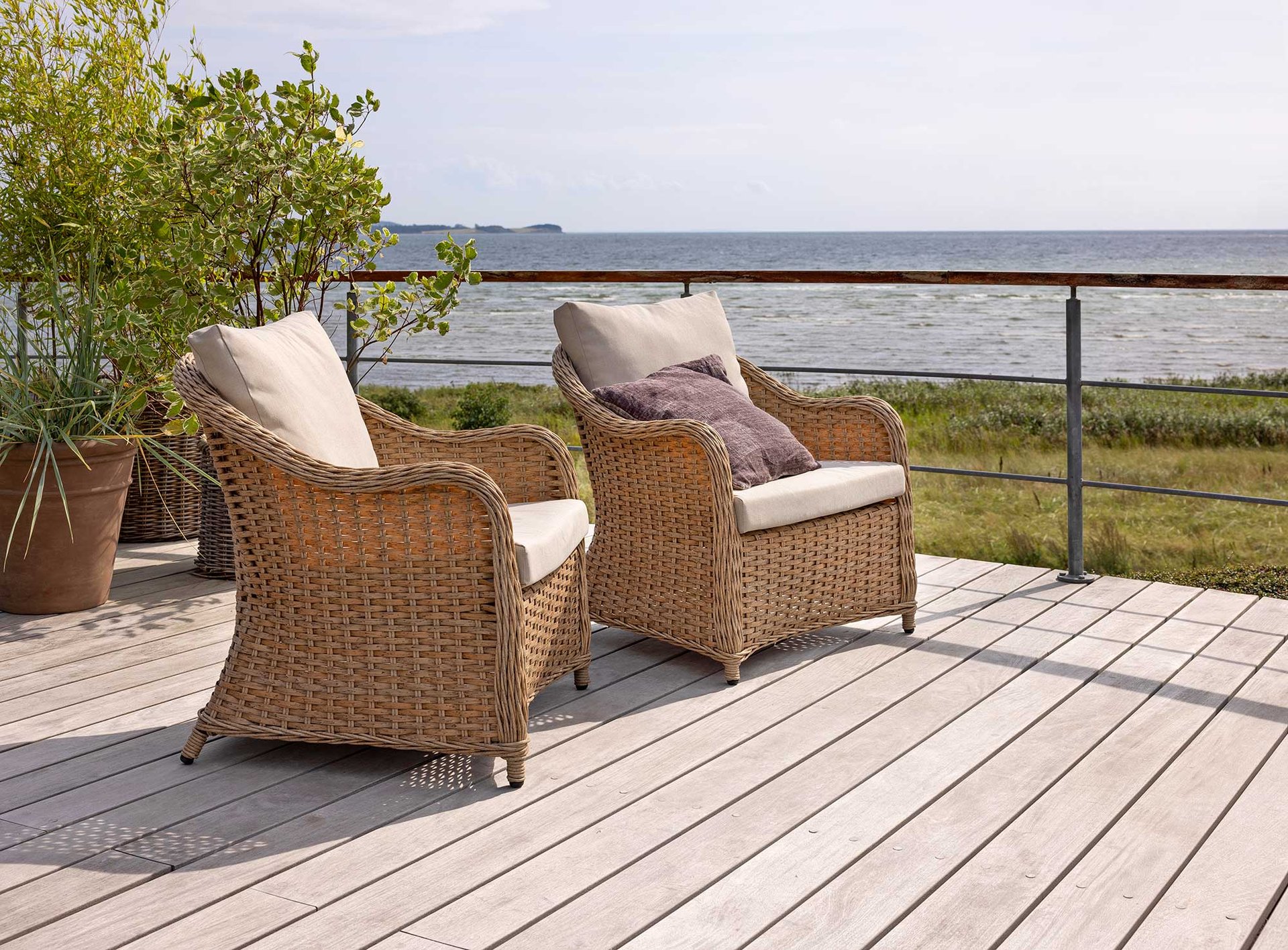 2422416 SYMI SOFASÆT NATUR 1 SOFA 2STOLE INCL. VANDAFVISENDE HYNDER 1