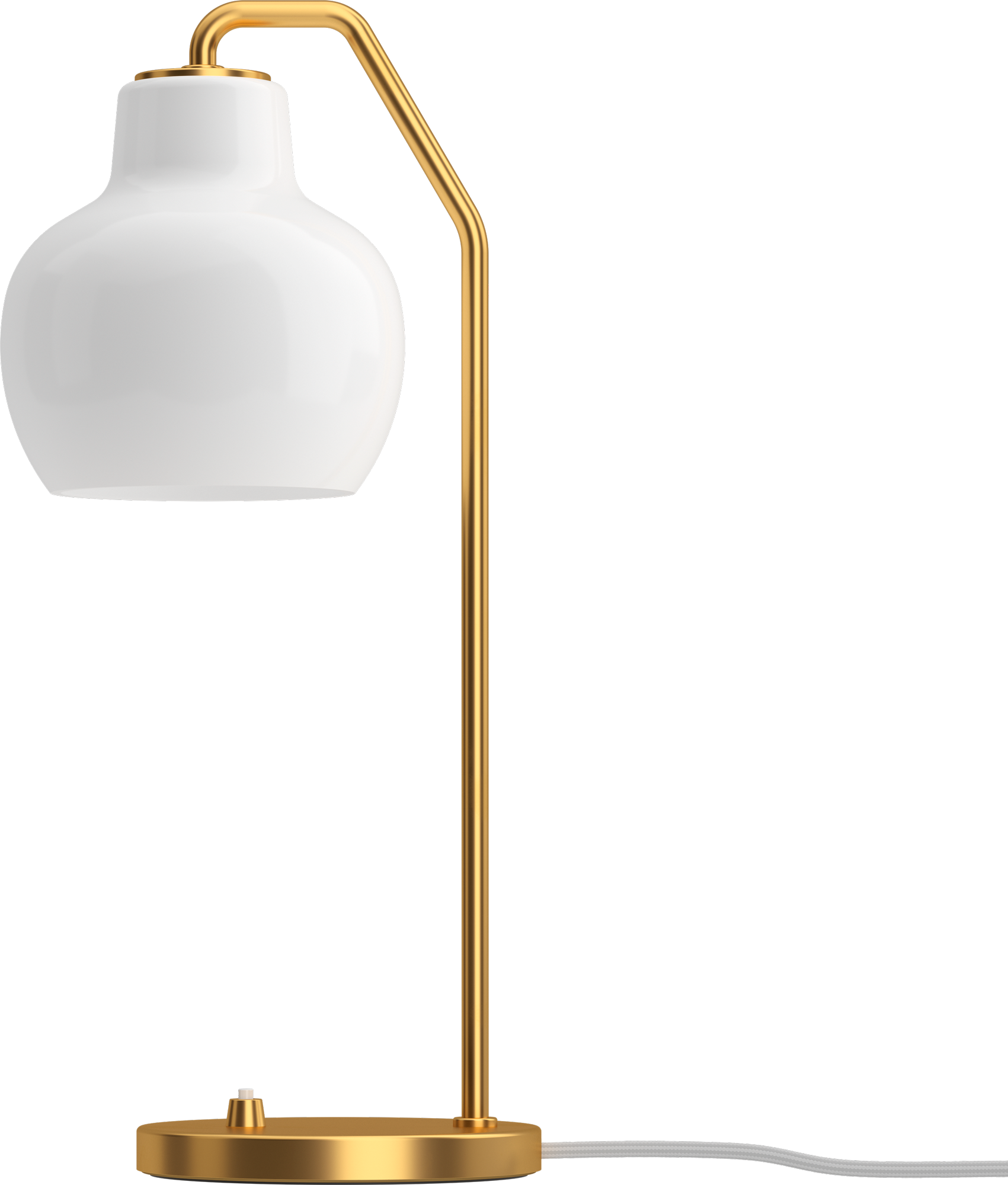 9147728 VL RING CROWN BORDLAMPE MESSING OPAL GLAS 2