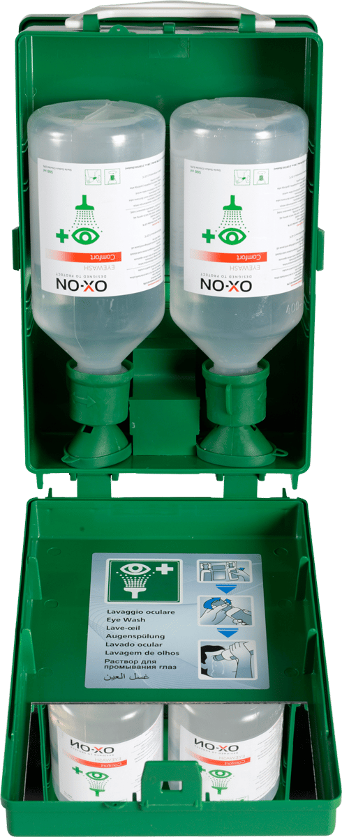 2139720 OX ON Eyewash Station W 2 X 500 Ml Bottles