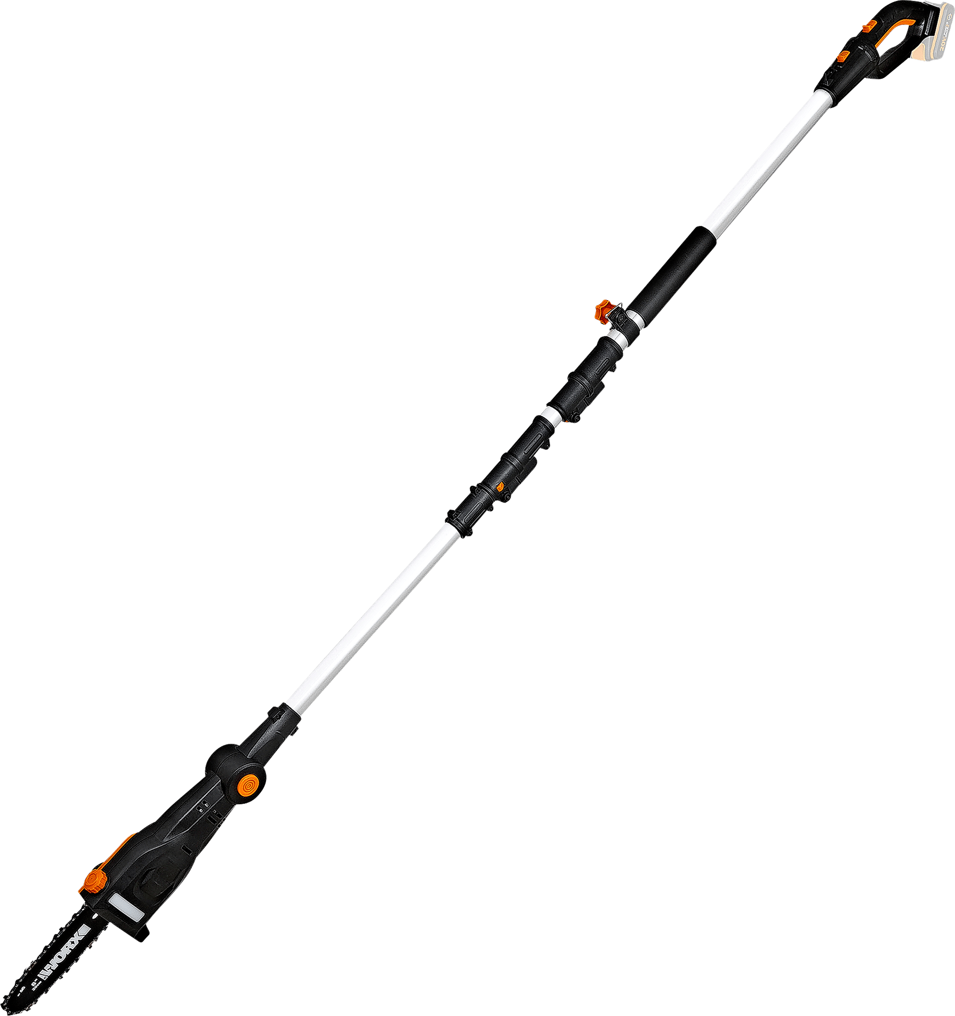2103827 WORX 20V KÆDESAV PÅ TELESKOP WG349E.9 UDEN BATTERI OG LADER