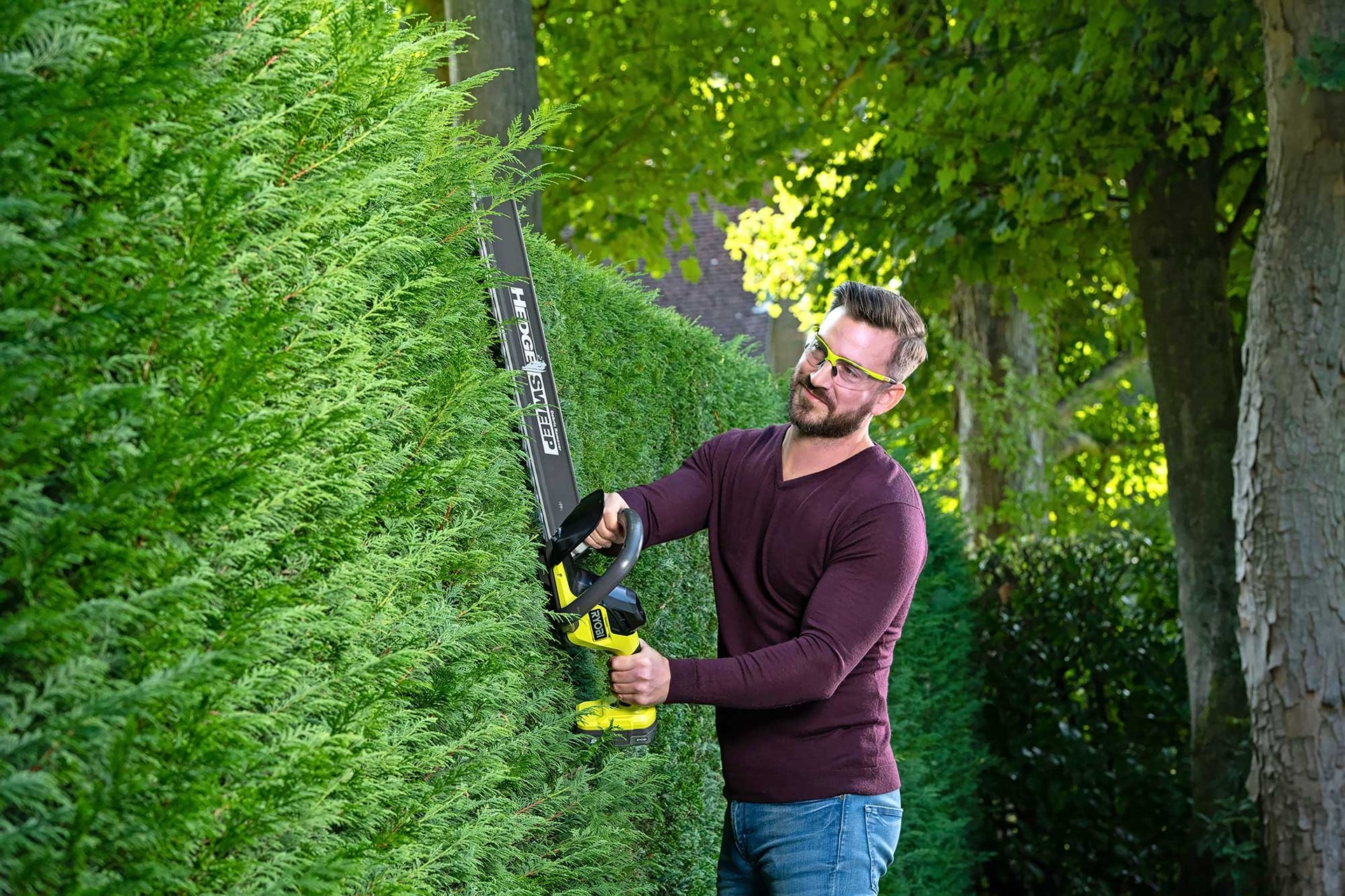 2160820 RYOBI HÆKKEKLIPPER RY18HT55A 0 UDEN BATTERI OG LADER 2