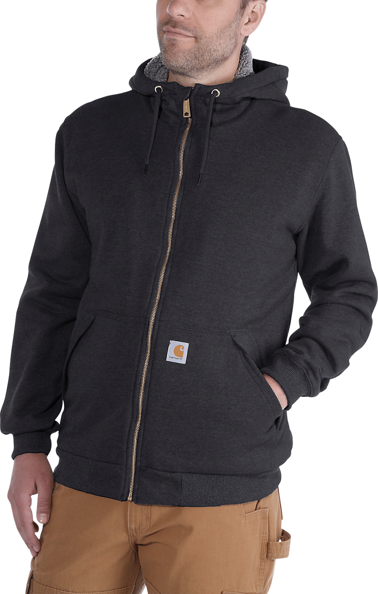 1998904 CARHARTT SWEATJAKKE SORT 1
