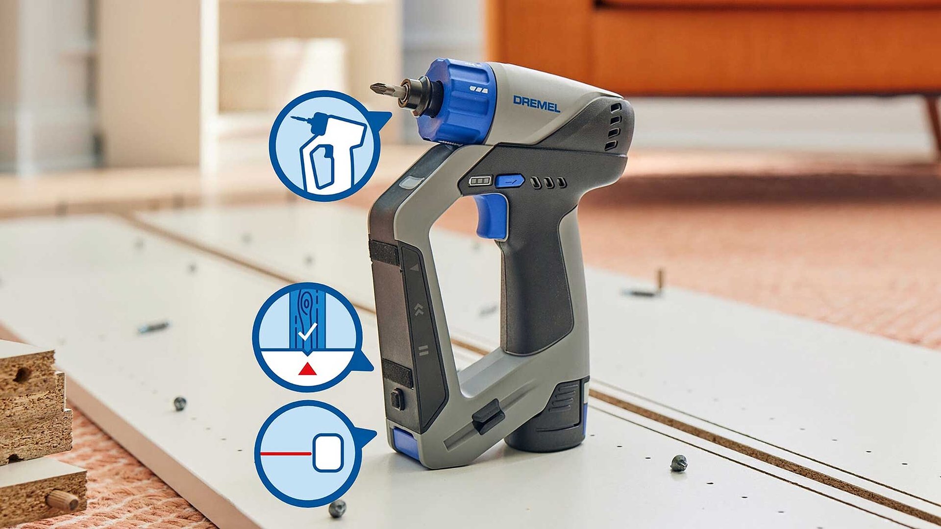 7444354 DREMEL AKKUMULTISKRUETRÆKKER DD12V S1 12V 2AH 4