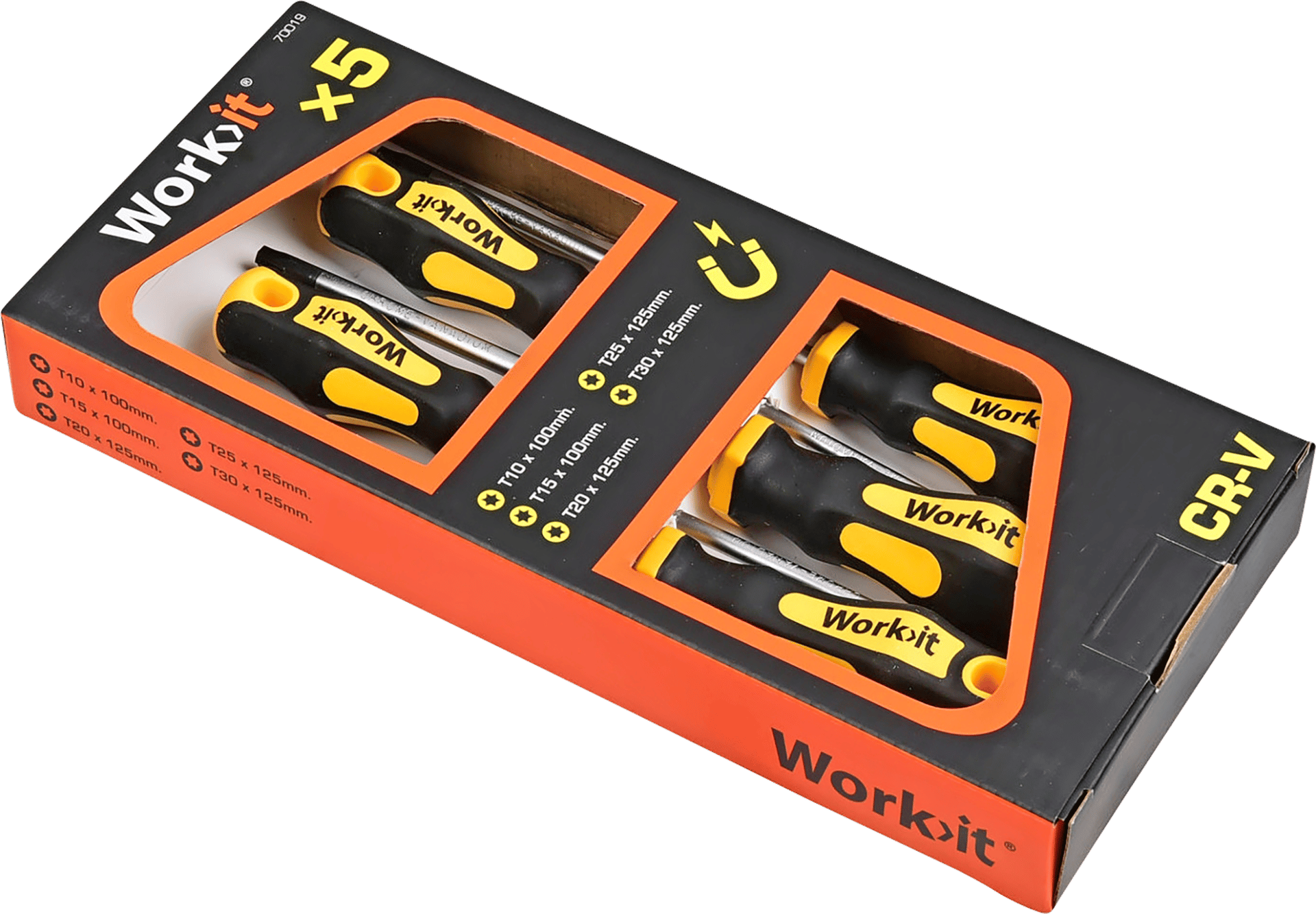 2135683 WORK IT SKRUETRÆKKERSÆT TORX 5 DELE 2