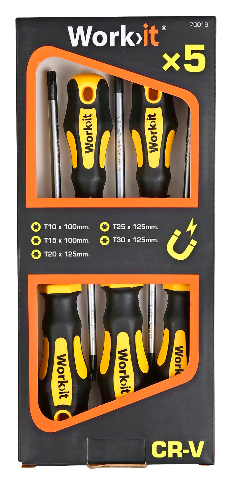 2135683 WORK IT SKRUETRÆKKERSÆT TORX 5 DELE 1