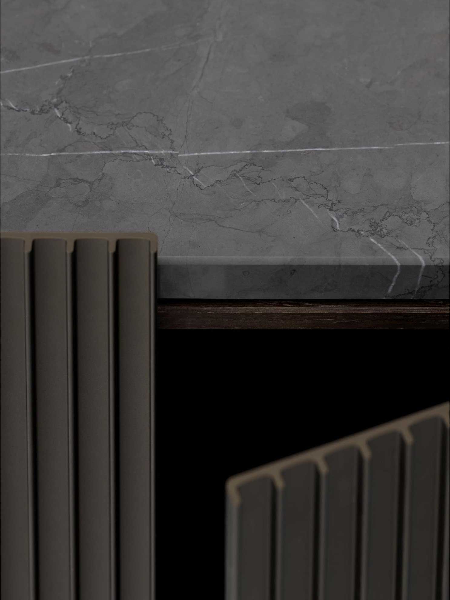 9148222 VIPP 675 HERO 1 KABINET MØRK EG MARMOR 9