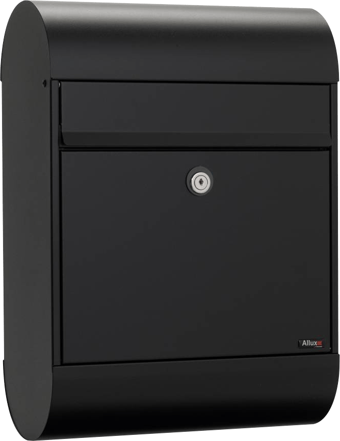 5384534 ALLUX POSTKASSE 6000S SORT MED CYLINDERLÅS 0