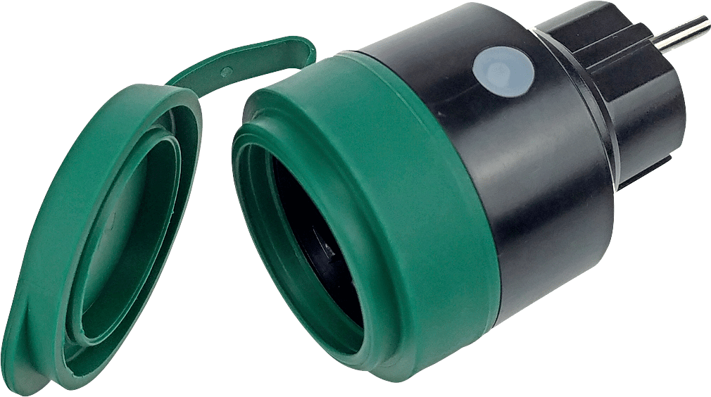 2287644 FESH POWER PLUG UDE IP 44 SORT GRØN 1