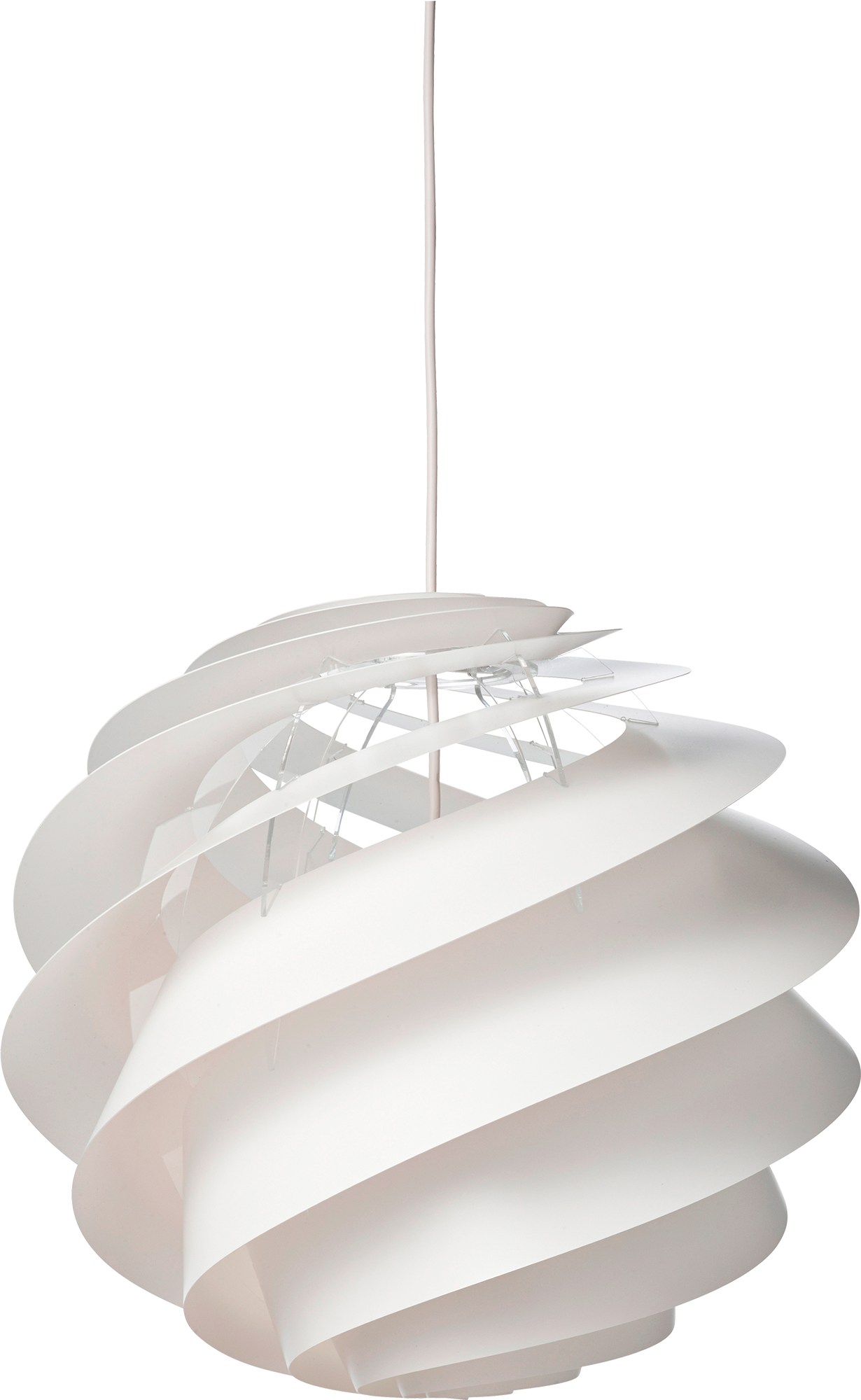 9110962 Leklint1313 Swirl 3 Pendant Medium White Packshot1