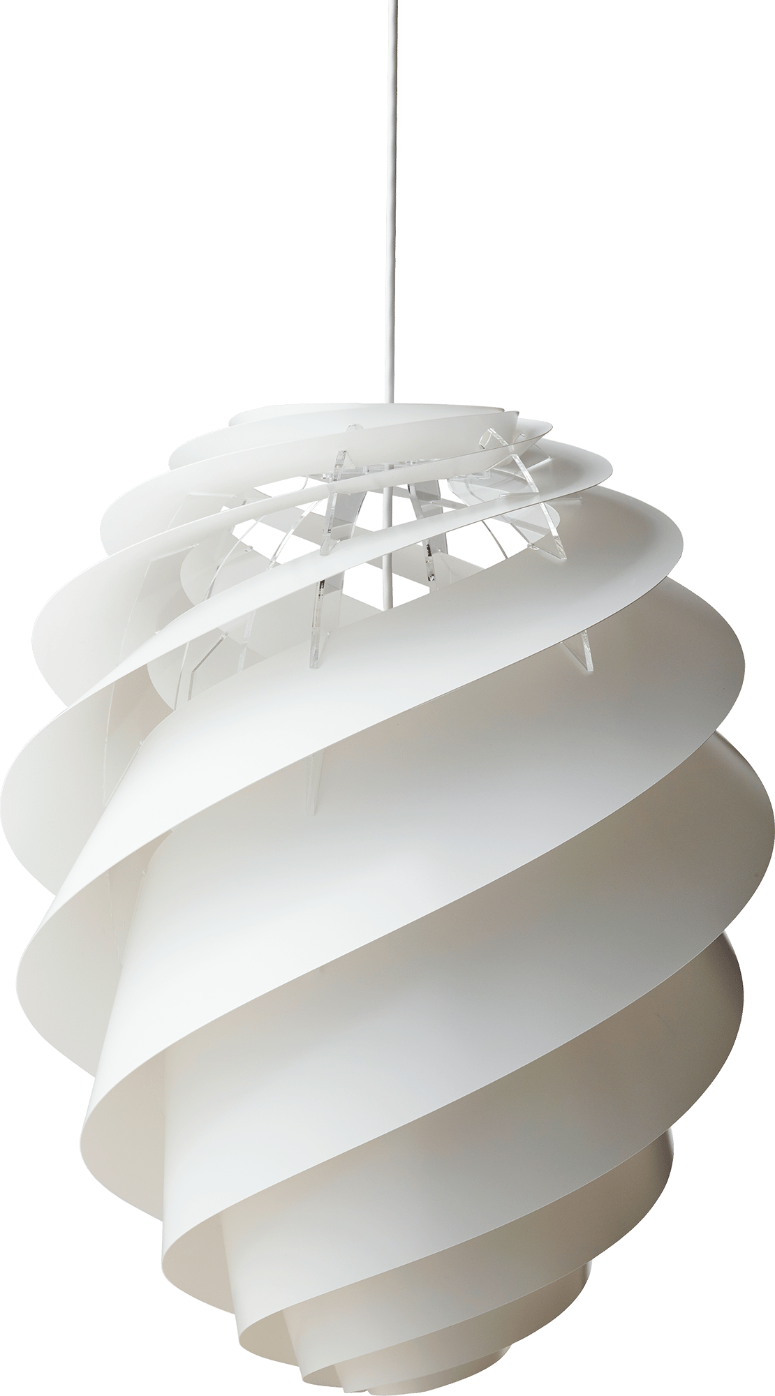 9108590 Leklint1312 Swirl Pendant Large White Packshot1