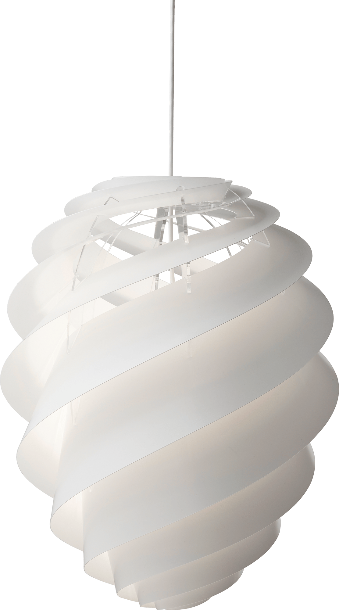 9108590 Leklint1312 Swirl Pendant Large White Packshot2