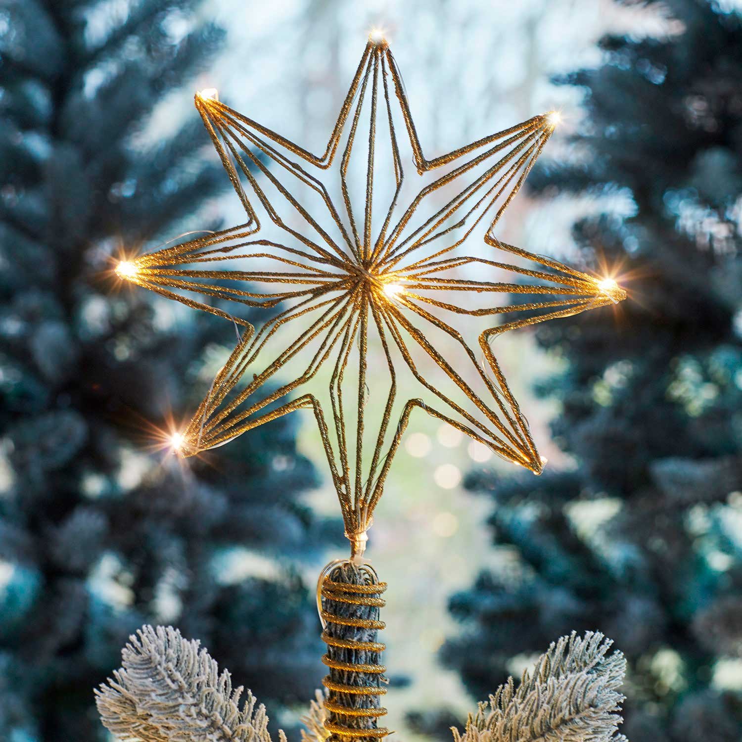 2501316 SIRIUS CHLOE JULETRÆSSTJERNE 23X32CM GULD 2