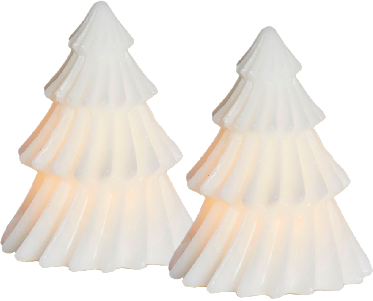 2501238 SIRIUS OLIVIA TRÆ Ø6,5CM H8CM 2 PAK HVID 1