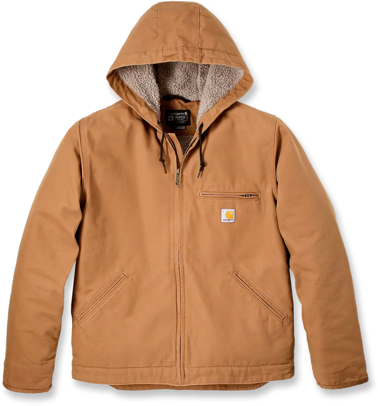 2405619 CARHARTT JAKKE BRUN 2XL WASHED DUCK SHERPA LINED 1