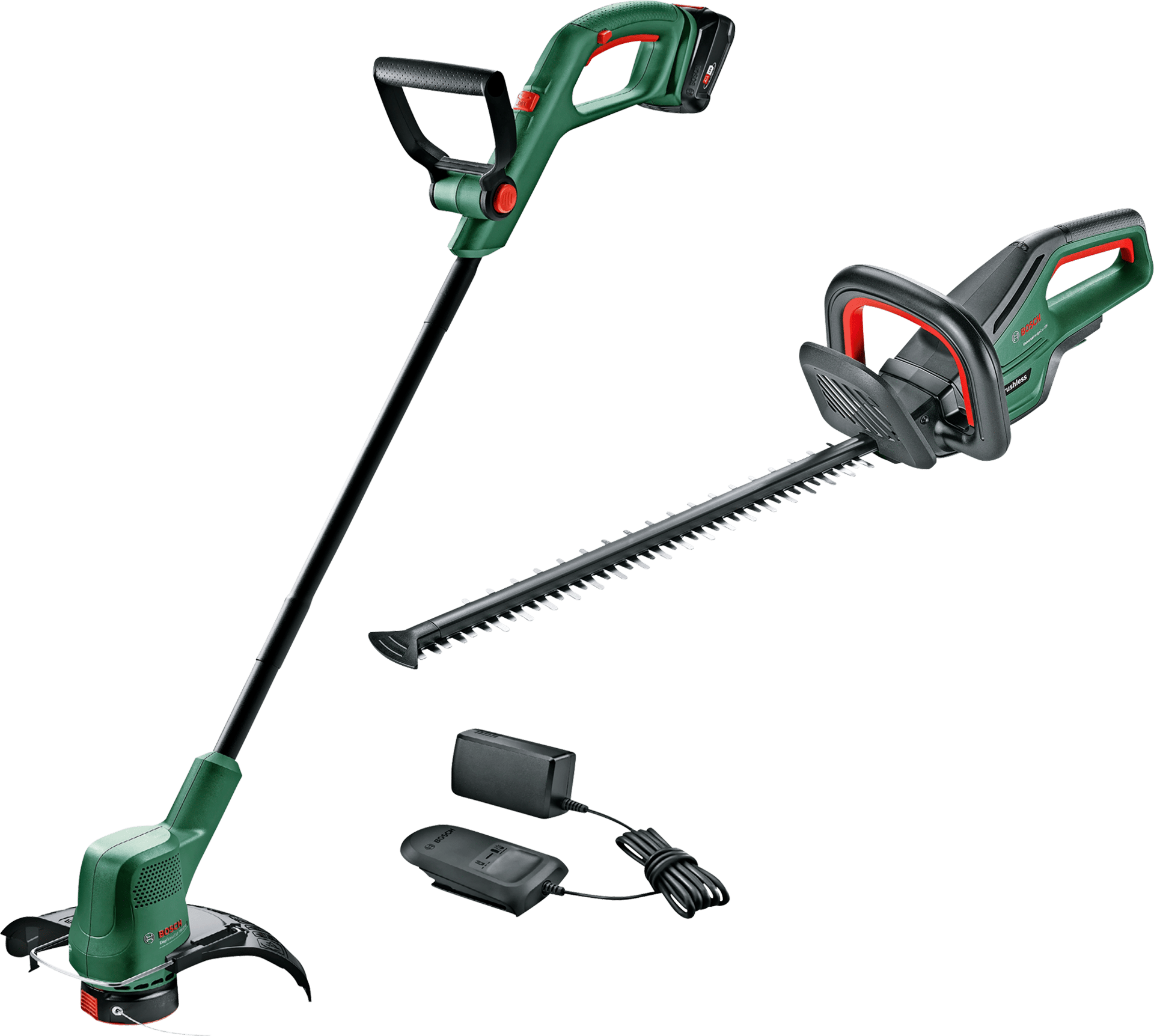 01191 BOSCH 18V HÆKKEKLIPPER 18 55 OG GRÆSTRIMMER