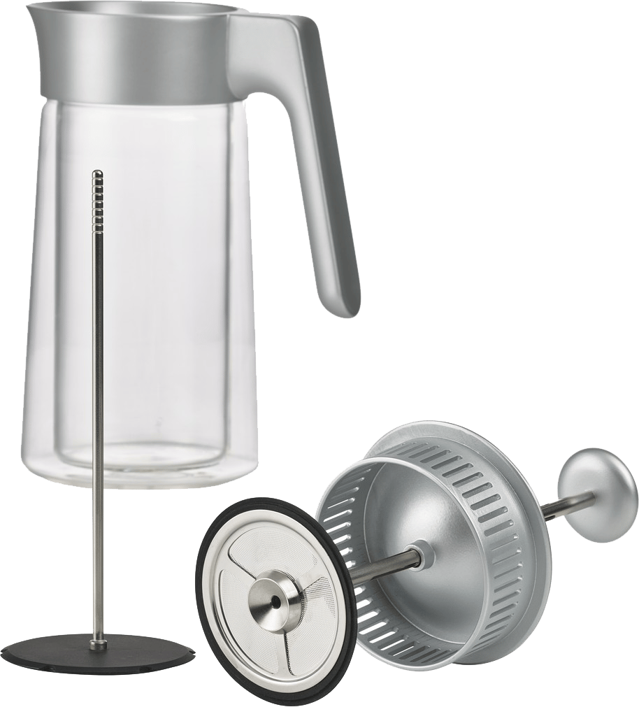 9148448 JACOB JENSEN STEMPELKANDE MED COFFEECATCHER 0,8L SILVER 3