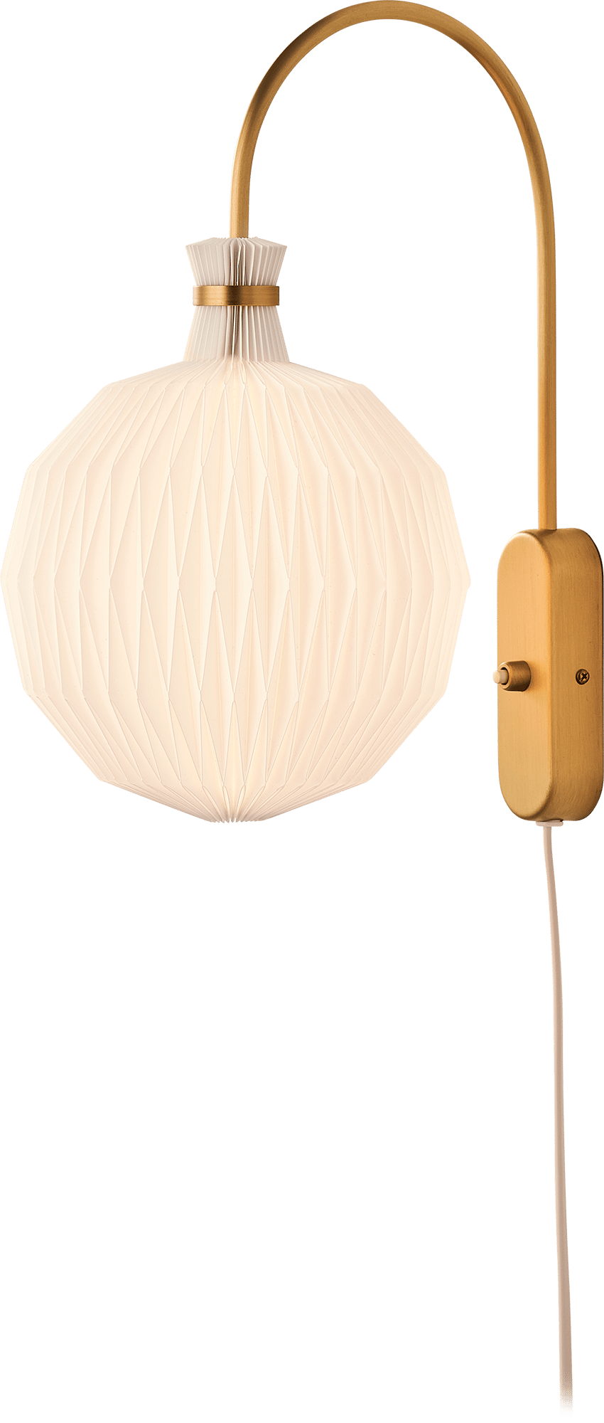 9148477 LE KLINT VÆGLAMPE MODEL 201 SMALL MESSING 1