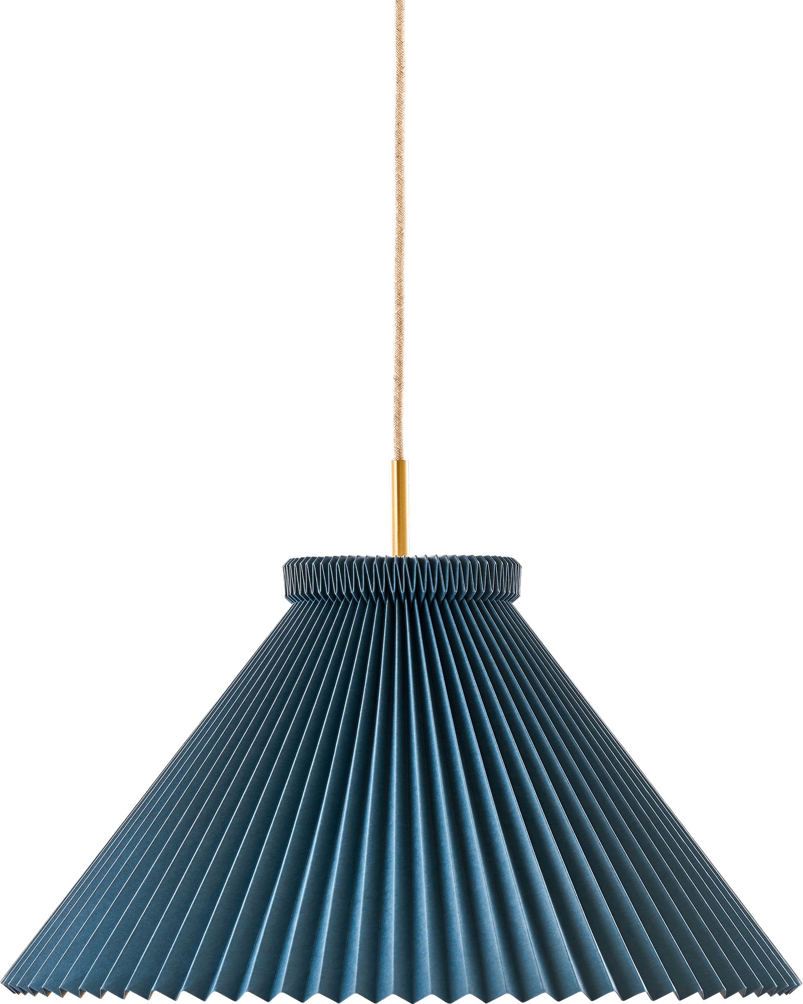 9148472 LE KLINT PENDEL MODEL 1 H30CM Ø44CM DENIM BLÅ MESSING 1