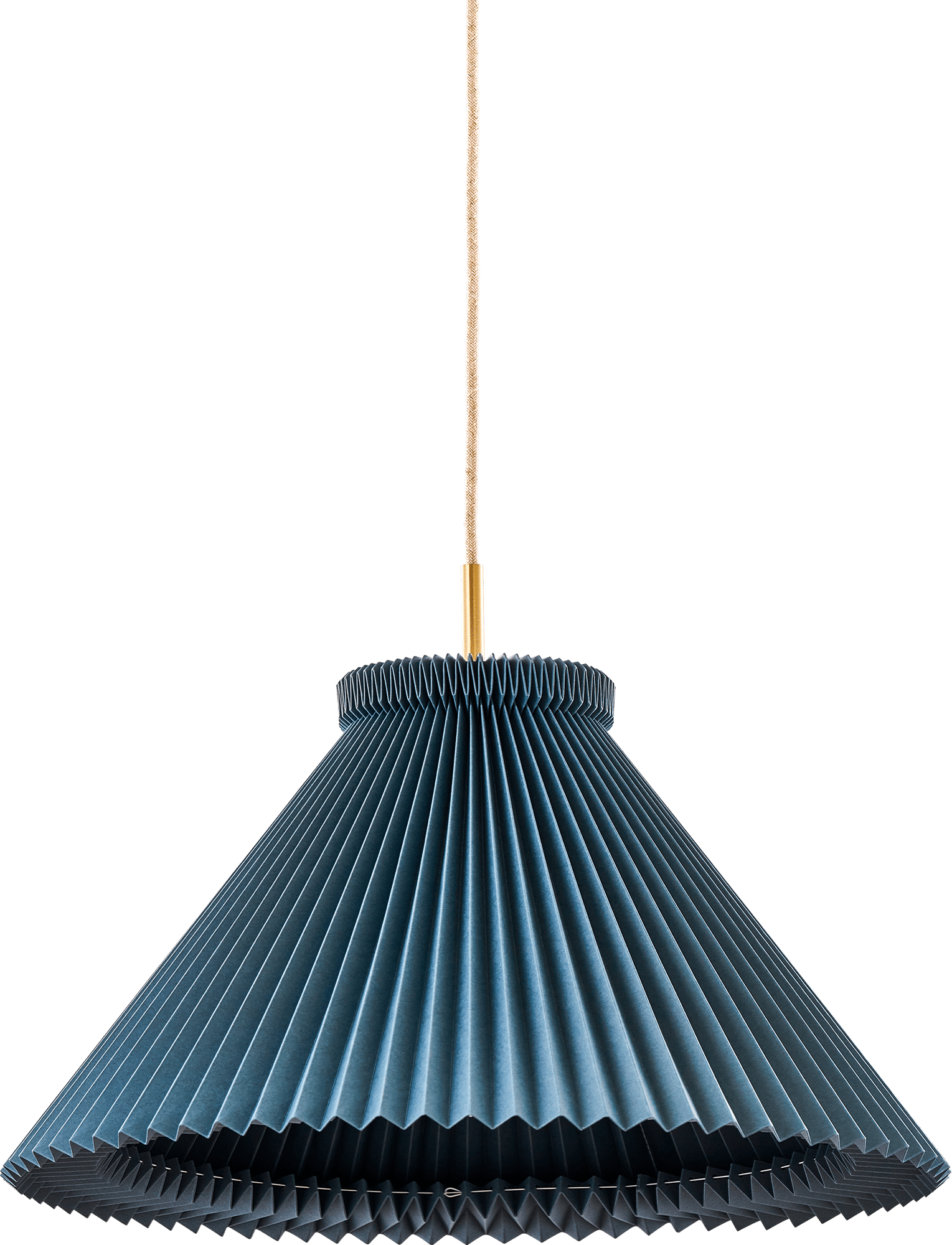 9148472 LE KLINT PENDEL MODEL 1 H30CM Ø44CM DENIM BLÅ MESSING 2