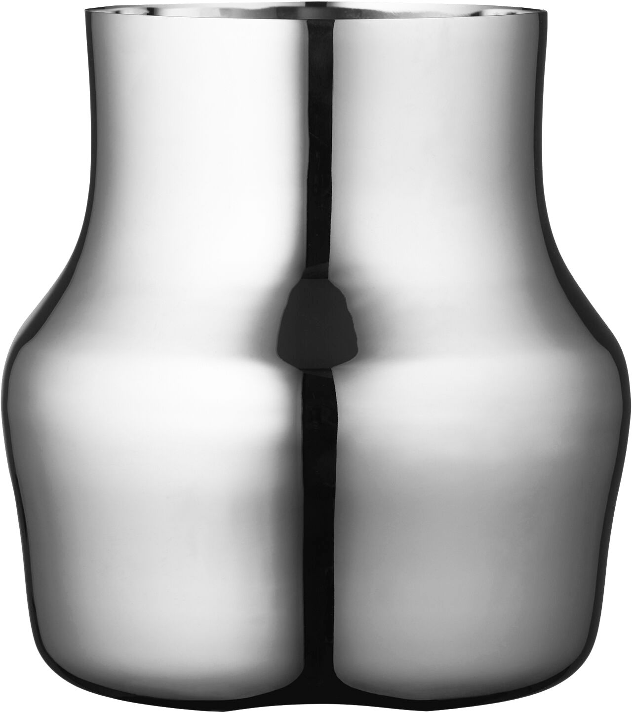 9148439 GENSE DOROTEA VASE 18X19,5CM BLANKT STÅL