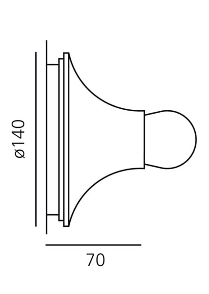 9145853 ARTEMIDE TETI VÆG LOFTLAMPE ORANGE 4