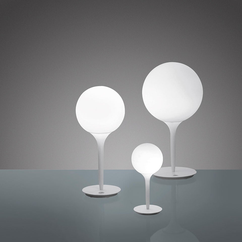 9051496 ARTEMIDE CASTORE 25 BORDLAMPE HVID 1