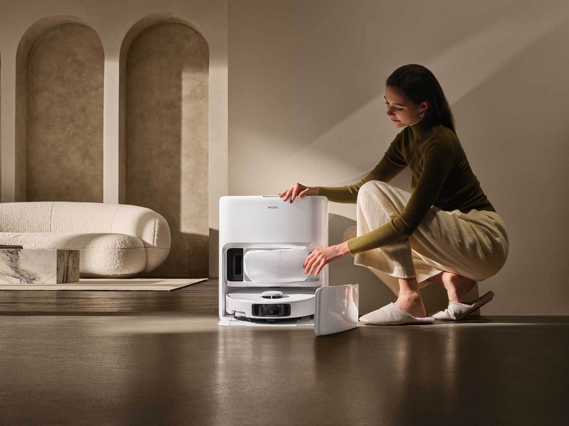 9148620 MOVA ROBOTSTØVSUGER P50 PRO ULTRA HVID 10