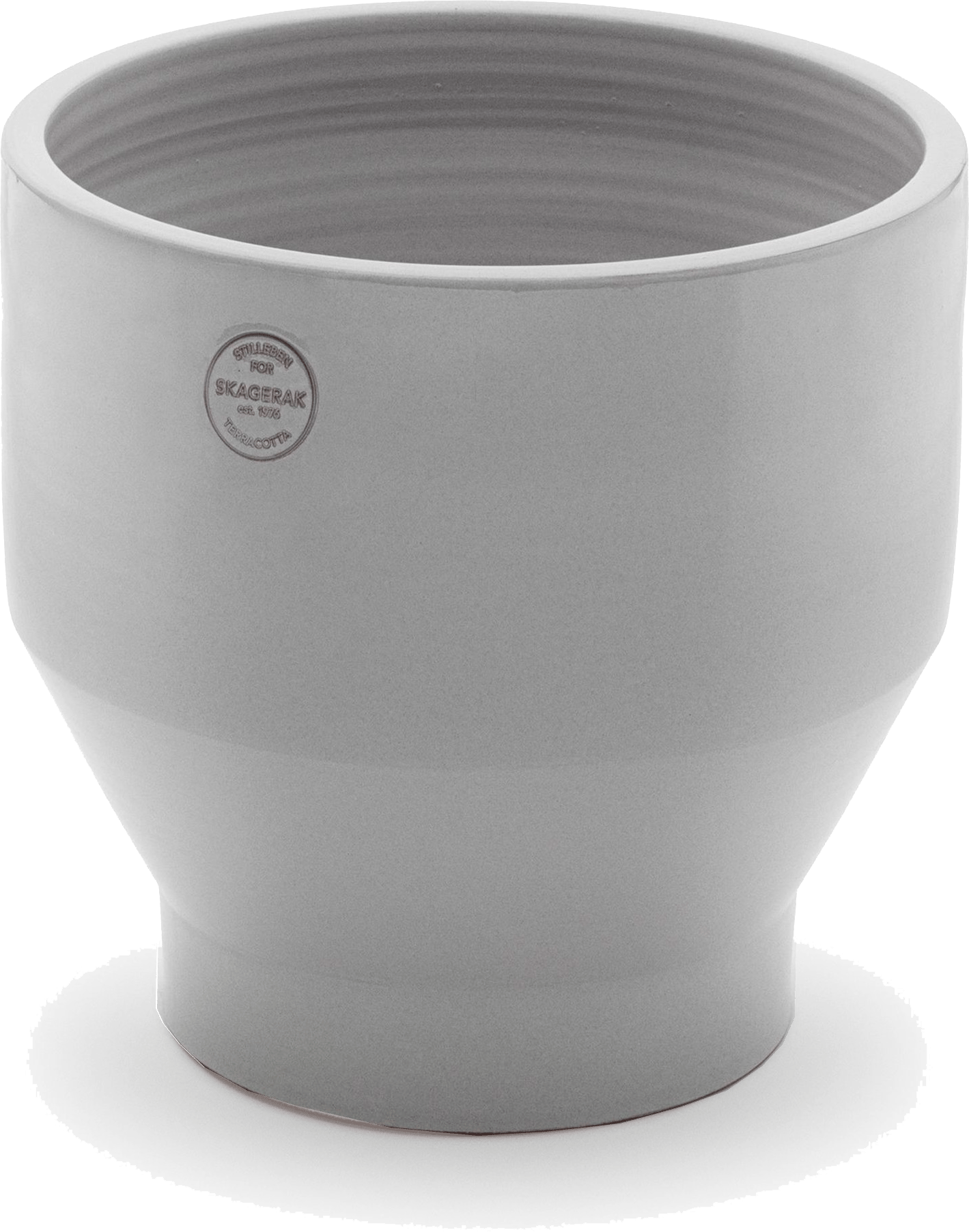 9148862 SKAGERAK EDGE POTTE Ø25CM LYSEGRÅ 1