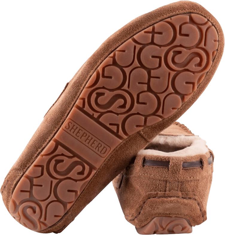9149002 SHEPHERD STEFFO SLIPPERS RUSKIND FÅRESKIND KASTANJE 4