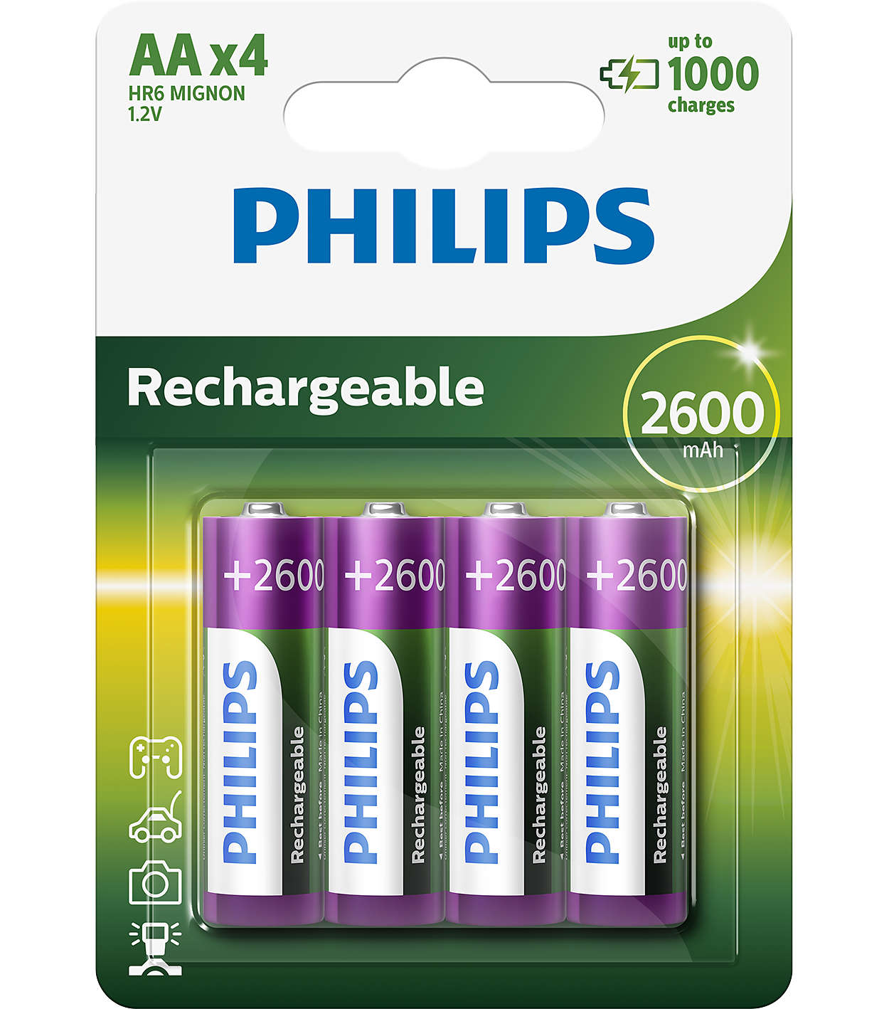 1382783 GENOPLADELIG BATTERIER AA