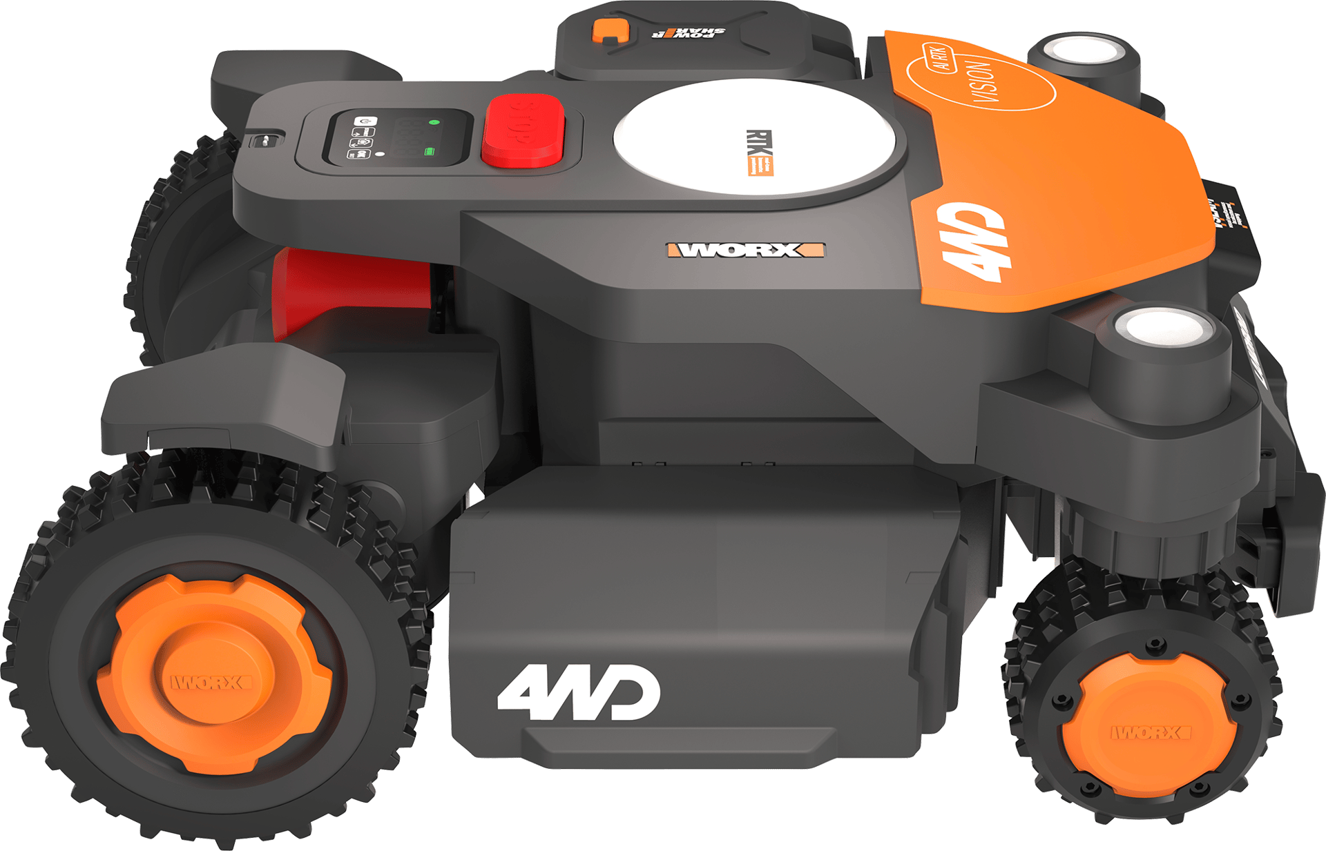 2543304 WORX VISION CLOUD 4WD 600M2 AI RTK 4WD ROBOT PLÆNEKLIPPER