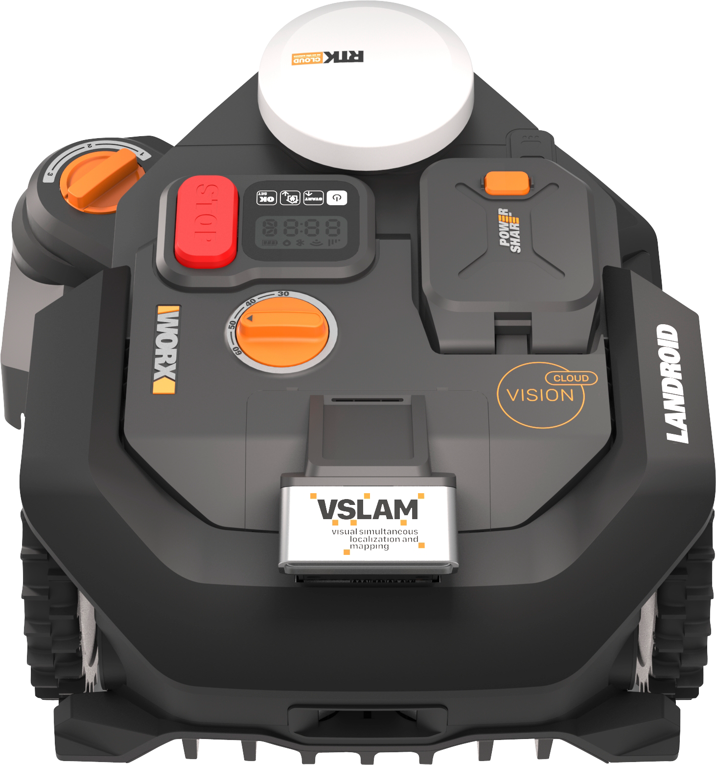 2543303 WORX VISION CLOUD 600M2 AI RTK ROBOT PLÆNEKLIPPER 1