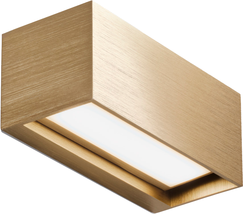9149432 LINEA W1 VÆGLAMPE 150 MESSING 2