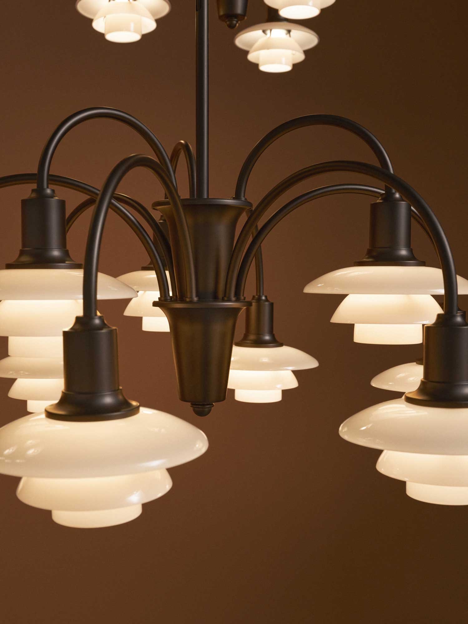 9149572 SS26 PH Centenary Studio Chandelier 9 ON Close Up 196