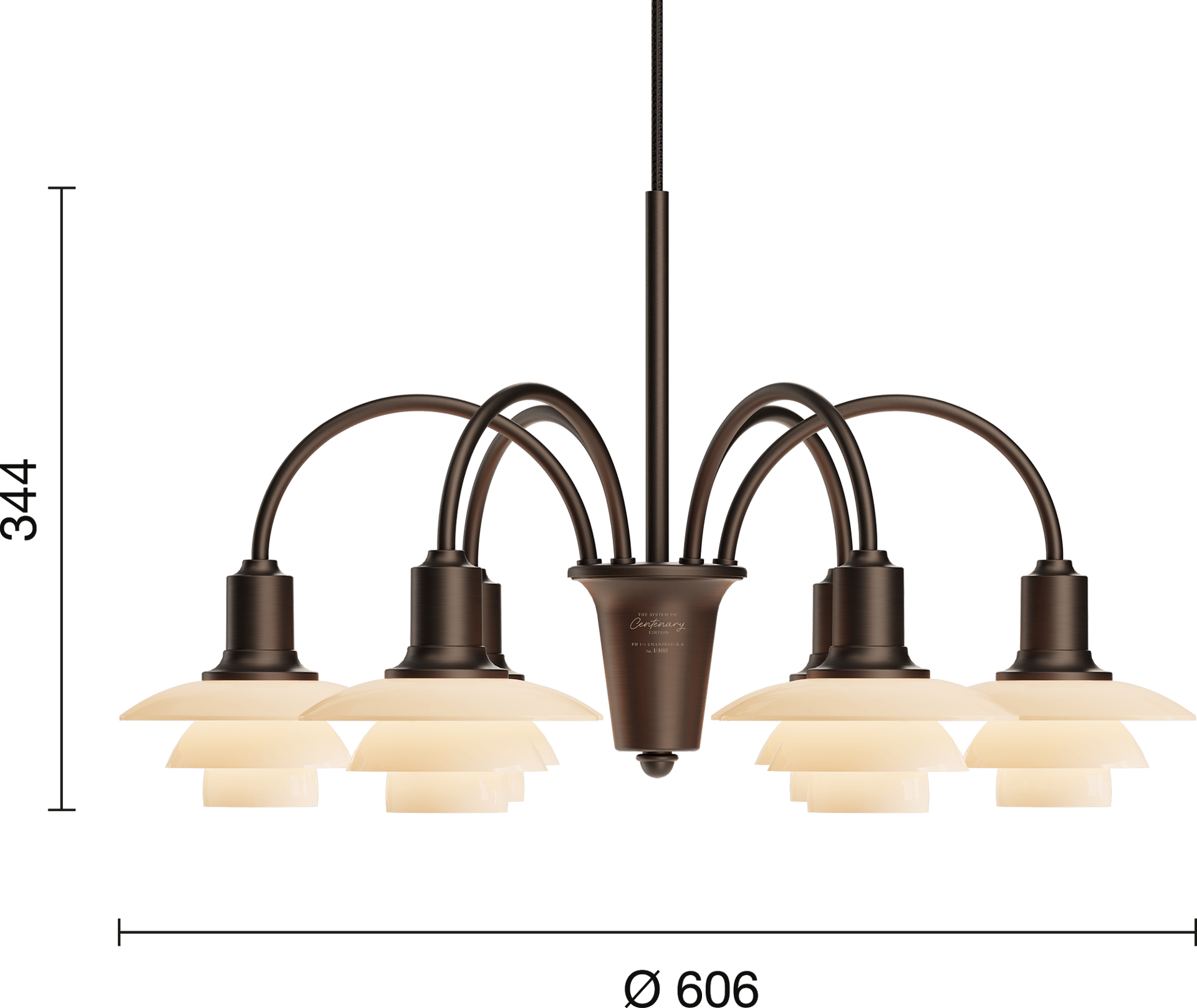 9149571 PH Centenary PH 1 1 Chandelier 6 EU Measurement