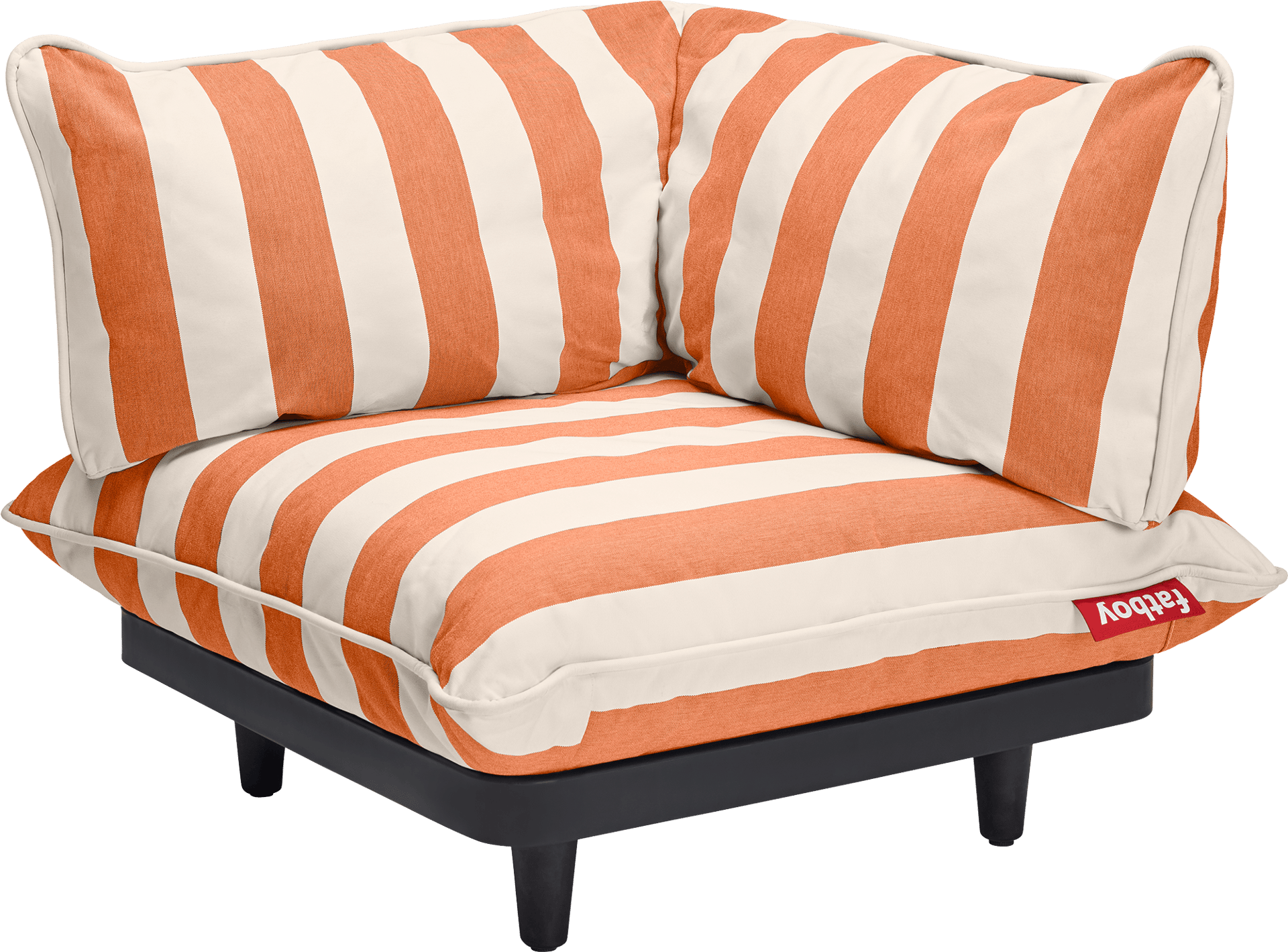 9149318 Fatboy Paletti Corner Seat Left Stripe Orange Creme Packshot 01 107468