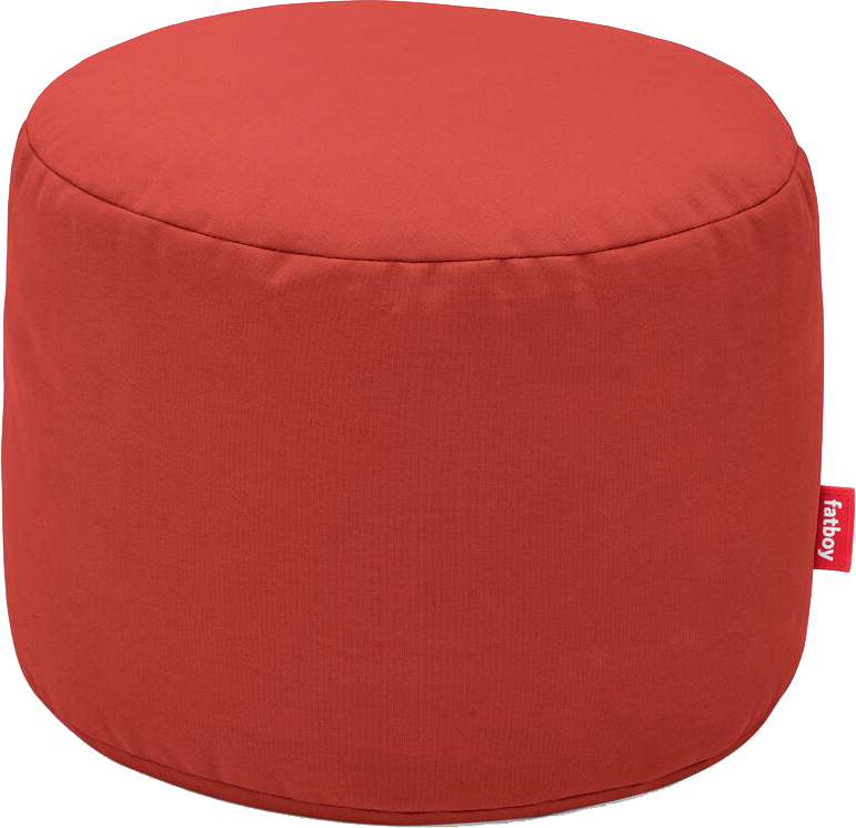 9149168 FATBOY POINT CANVAS RECYCLED PUFF MERLOT RØD 1