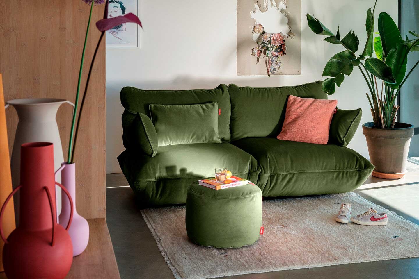 9149184 FATBOY POINT VELVET PUFF RECYCLED DYB GRØN 5