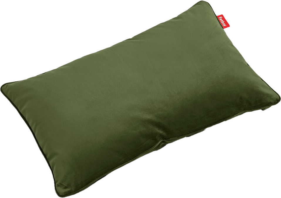 9149179 FATBOY KING PILLOW VELVET RECYCLED PUDE DYB GRØN 1
