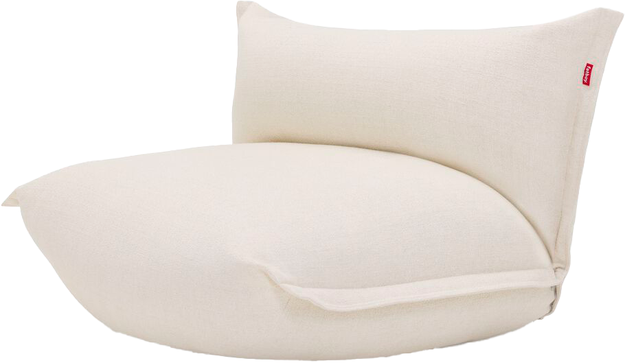 9149261 FATBOY THE BONBARON SLIM BOUCLE RECYCLED LOUNGESTOL CREME 1
