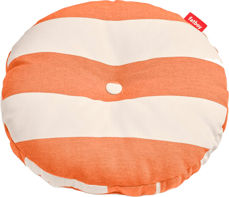 9149283 FATBOY RUND PUDE STRIPE ORANGE CREME 1