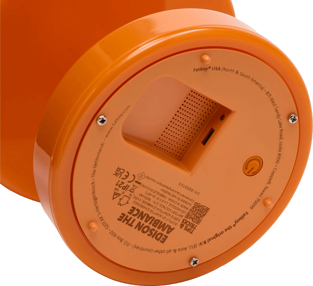 9149256 FATBOY EDISON THE AMBIANCE GENOPLADELIG BORDLAMPE SUNNY ORANGE 4