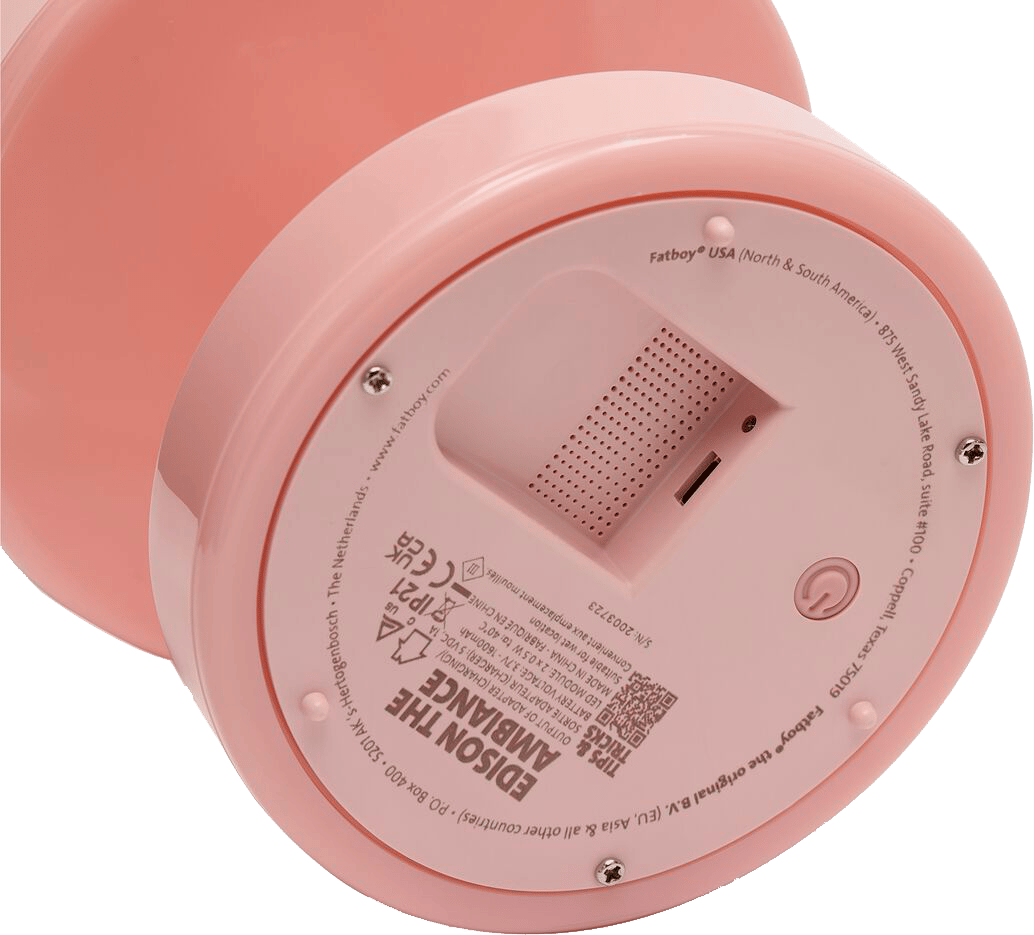 9149254 FATBOY EDISON THE AMBIANCE GENOPLADELIG BORDLAMPE SOFT PINK 4