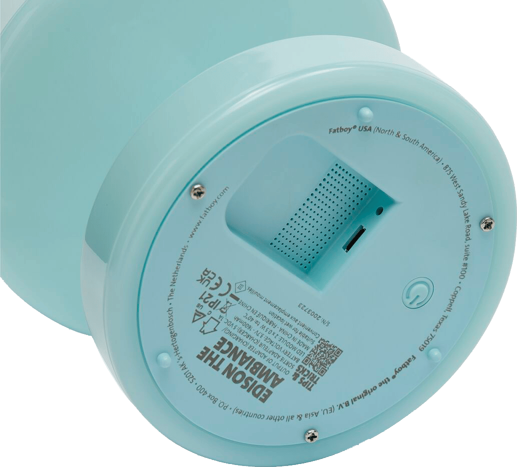 9149257 FATBOY EDISON THE AMBIANCE GENOPLADELIG BORDLAMPE POLAR BLÅ 4
