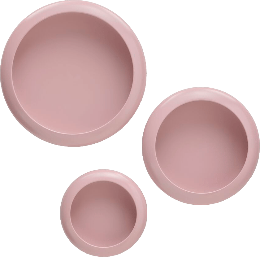 9149225 FATBOY OLOHA TRIO VÆGLAMPER SÆT MED 3 STK SOFT PINK 3